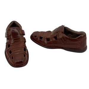 Stacy Adams Belmar Fisherman Men’s Shoes Sz 13M Brown Light weight Sandals